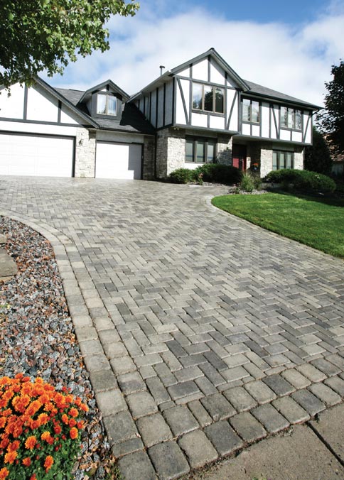 Brickstone paver driveway