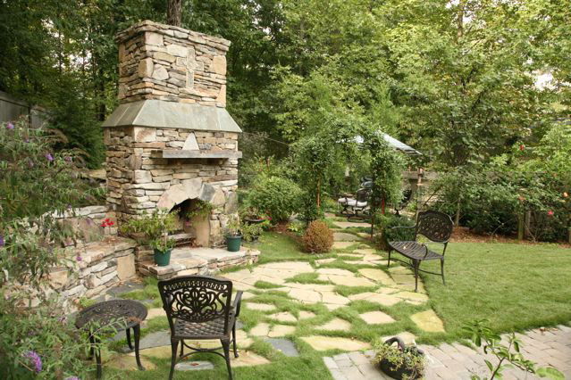 Fire Rock  Outdoor Fireplace