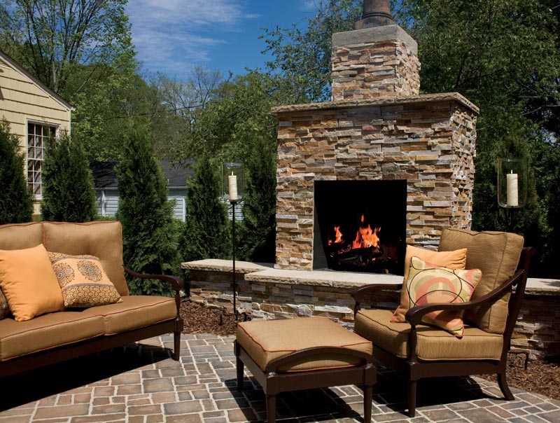 Fire Rock outdoor   fireplace available from Patio Town