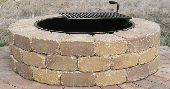 Ledgestone Fire Ring Kit from Patio Town