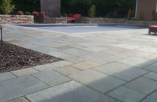 Flagstone Wall Stone Patio Town Stepping Stones Stairs Column Caps Coping